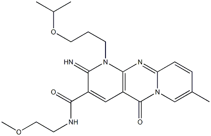 2-imino-1-(3-isopropoxypropyl)-N-(2-methoxyethyl)-8-methyl-5-oxo-1,5-dihydro-2H-dipyrido[1,2-a:2,3-d]pyrimidine-3-carboxamide CAS#: 845809-12-3
