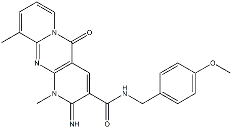 2-imino-N-(4-methoxybenzyl)-1,10-dimethyl-5-oxo-1,5-dihydro-2H-dipyrido[1,2-a:2,3-d]pyrimidine-3-carboxamide CAS#: 847046-56-4
