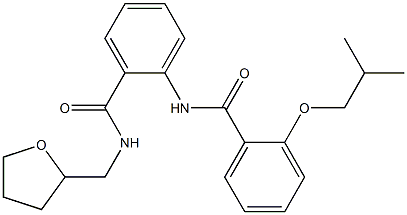 2-isobutoxy-N-(2-{[(tetrahydro-2-furanylmethyl)amino]carbonyl}phenyl)benzamide CAS#: 882136-77-8