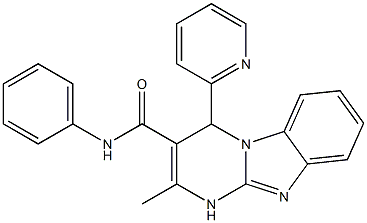 2-methyl-N-phenyl-4-(2-pyridinyl)-1,4-dihydropyrimido[1,2-a]benzimidazole-3-carboxamide CAS#: 879588-11-1