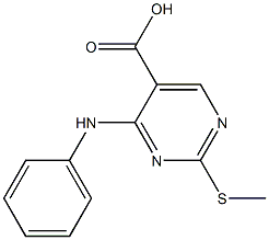 2-(methylthio)-4-(phenylamino)pyrimidine-5-carboxylicacid CAS#: 857200-26-1