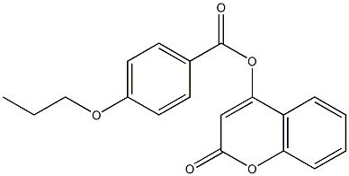 2-oxo-2H-chromen-4-yl 4-propoxybenzoate CAS#: 858745-29-6