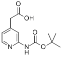 (2-tert-Butoxycarbonylamino-pyridin-4-yl)-acetic acid CAS#: 887580-70-3