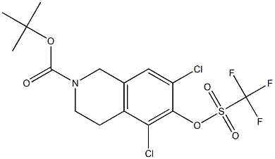 2(1H)-Isoquinolinecarboxylic acid, 5,7-dichloro-3,4-dihydro-6-[[(trifluoromethyl)sulfonyl]oxy]-, 1,1-dimethylethyl ester CAS#: 851784-78-6