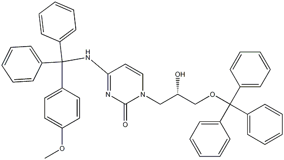 2(1H)-PyriMidinone, 1-[(2S)-2-hydroxy-3-(triphenylMethoxy)propyl]-4-[[(4-Methoxyphenyl)diphenylMethyl]aMino]- CAS#: 864068-43-9