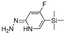2(1H)-Pyridinone,4-fluoro-5-(trimethylsilyl)-,hydrazone(9CI) CAS#: 837364-91-7
