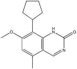 2(1H)-Quinazolinone, 8-cyclopentyl-7-methoxy-5-methyl- CAS#: 863506-16-5