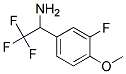 2,2,2-TRIFLUORO-1-(3-FLUORO-4-METHOXY-PHENYL)-ETHYLAMINE CAS#: 886371-56-8