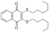 2,3-BIS(N-HEXYLTHIO)-1,4-NAPHTHALENEDIONE CAS#: 883516-16-3