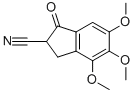2,3-DIHYDRO-1-OXO-4,5,6-TRIMETHOXY-1H-INDENE-2-CARBONITRILE CAS#: 858226-08-1