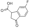 2,3-DIHYDRO-6-FLUORO-3-OXO-1H-INDENE-1-CARBOXYLIC ACID CAS#: 869722-94-1