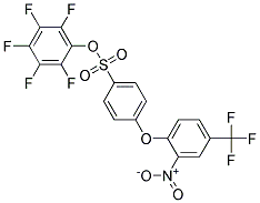 2,3,4,5,6-PENTAFLUOROPHENYL 4-[2-NITRO-4-(TRIFLUOROMETHYL)PHENOXY]BENZENESULPHONATE CAS#: 886361-29-1