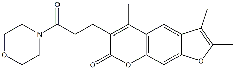 2,3,5-trimethyl-6-[3-(4-morpholinyl)-3-oxopropyl]-7H-furo[3,2-g]chromen-7-one CAS#: 853899-91-9