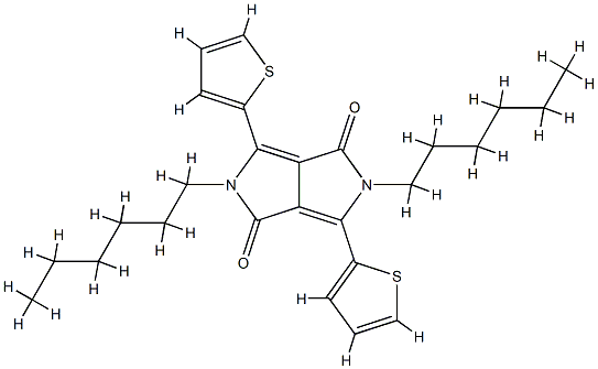 2,5-dihexyl-3,6-di(thiophen-2-yl)pyrrolo[3,4-c] pyrrole-1,4(2H,5H)-dione CAS#: 852435-01-9