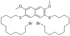 2,7-DIMETHOXY-3,6-BIS(12-BROMODODECYLTHIO)-NAPHTHALENE CAS#: 883523-03-3