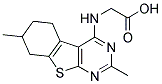 (2,7-DIMETHYL-5,6,7,8-TETRAHYDRO-BENZO[4,5]-THIENO[2,3-D]PYRIMIDIN-4-YLAMINO)-ACETIC ACID CAS#: 886498-86-8