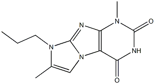 2,7-Dimethyl-1-propyl-1H,7H-1,3a,5,7,8-pentaaza-cyclopenta[a]indene-4,6-dione CAS#: 879461-28-6