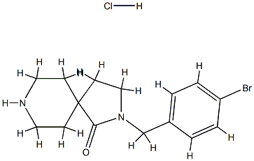 2,8-Diazaspiro[4.5]decan-1-one, 2-[(4-bromophenyl)methyl]-, hydrochloride (1:1) CAS#: 832710-56-2