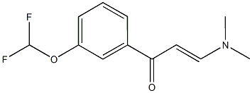 (2E)-1-[3-(difluoromethoxy)phenyl]-3-(dimethylamino)prop-2-en-1-one CAS#: 832741-15-8