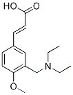 (2E)-3-{3-[(diethylamino)methyl]-4-methoxyphenyl}acrylic acid CAS#: 893731-87-8
