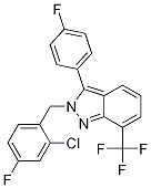 2H-Indazole, 2-[(2-chloro-4-fluorophenyl)Methyl]-3-(4-fluorophenyl)-7-(trifluoroMethyl)- CAS#: 875787-07-8