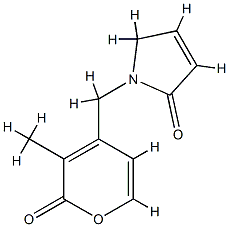 2H-Pyrrol-2-one,1,5-dihydro-1-[(3-methyl-2-oxo-2H-pyran-4-yl)methyl]-(9CI) CAS#: 820986-35-4