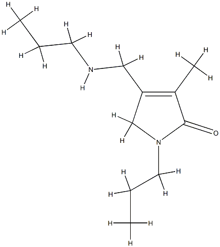 2H-Pyrrol-2-one,1,5-dihydro-3-methyl-1-propyl-4-[(propylamino)methyl]-(9CI) CAS#: 819800-31-2