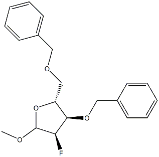 (2R,3R,4R)-3-(benzyloxy)-2-(benzyloxymethyl)-4-fluoro-5-methoxy-tetrahydrofuran CAS#: 863642-44-8