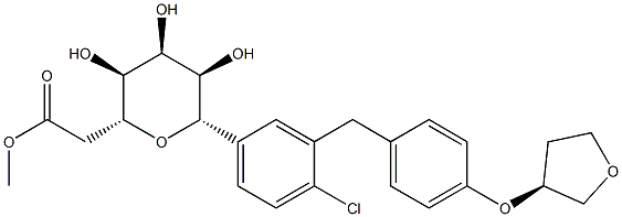 ((2R,3S,4R,5R,6S)-6-(4-chloro-3-(4-((S)-tetrahydrofuran-3-yloxy)benzyl)phenyl)-3,4,5-trihydroxytetrahydro-2H-pyran-2-yl)Methyl acetate CAS#: 864070-37-1
