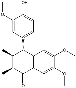 (2S,3S,4R)-3,4-Dihydro-4-(4-hydroxy-3-methoxyphenyl)-6,7-dimethoxy-2,3-dimethyl-1(2H)-naphthalenone CAS#: 887501-28-2