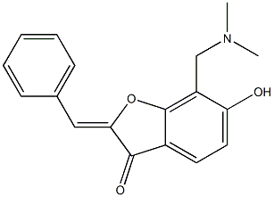 (2Z)-2-benzylidene-7-[(dimethylamino)methyl]-6-hydroxy-1-benzofuran-3(2H)-one CAS#: 869077-13-4