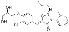 (2Z,5Z)-5-(3-chloro-4-((R)-2,3-dihydroxypropoxy)benzylidene)-2-(propyliMino)-3-(o-tolyl)thiazolidin-4-one CAS#: 854107-55-4