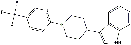3-[1-[5-(Trifluoromethyl)-2-pyridinyl]-4-piperidinyl]-1H-indole CAS#: 887418-66-8