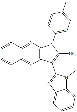 3-(1-methyl-1H-benzimidazol-2-yl)-1-(4-methylphenyl)-1H-pyrrolo[2,3-b]quinoxalin-2-ylamine CAS#: 883951-03-9