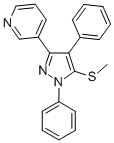 3-(1,4-DIPHENYL-5-METHYLTHIO-1H-PYRAZOL-3-YL)PYRIDINE CAS#: 871110-02-0