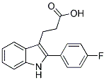 3-[2-(4-FLUOROPHENYL)-1H-INDOL-3-YL]PROPANOIC ACID CAS#: 869472-64-0