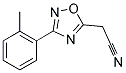 [3-(2-METHYLPHENYL)-1,2,4-OXADIAZOL-5-YL]ACETONITRILE CAS#: 851208-00-9