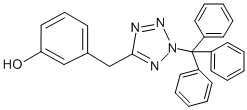 3-(2-TRITYL-2H-TETRAZOL-5-YLMETHYL)-PHENOL CAS#: 885278-40-0