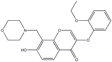 3-(2-ethoxyphenoxy)-7-hydroxy-8-(morpholin-4-ylmethyl)-4H-chromen-4-one CAS#: 848214-60-8