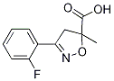 3-(2-fluorophenyl)-5-methyl-4,5-dihydroisoxazole-5-carboxylic acid(SALTDATA: FREE) CAS#: 878427-02-2