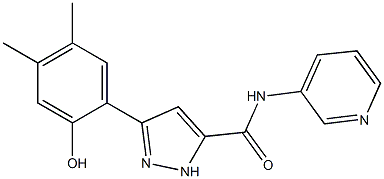 3-(2-hydroxy-4,5-dimethylphenyl)-N-(3-pyridinyl)-1H-pyrazole-5-carboxamide CAS#: 879454-62-3