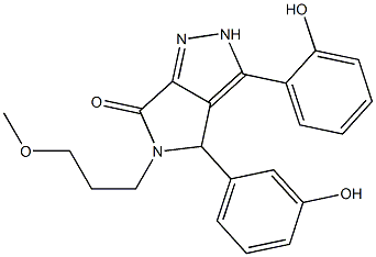 3-(2-hydroxyphenyl)-4-(3-hydroxyphenyl)-5-(3-methoxypropyl)-4,5-dihydropyrrolo[3,4-c]pyrazol-6(2H)-one CAS#: 879936-87-5