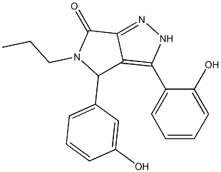 3-(2-hydroxyphenyl)-4-(3-hydroxyphenyl)-5-propyl-4,5-dihydropyrrolo[3,4-c]pyrazol-6(2H)-one CAS#: 879952-45-1