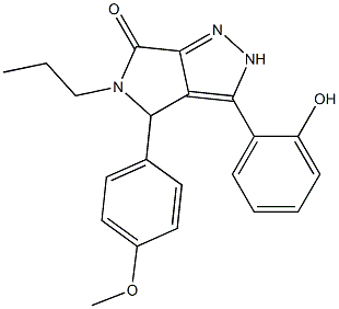 3-(2-hydroxyphenyl)-4-(4-methoxyphenyl)-5-propyl-4,5-dihydropyrrolo[3,4-c]pyrazol-6(2H)-one CAS#: 879960-83-5