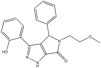 3-(2-hydroxyphenyl)-5-(2-methoxyethyl)-4-phenyl-4,5-dihydropyrrolo[3,4-c]pyrazol-6(1H)-one CAS#: 879925-92-5