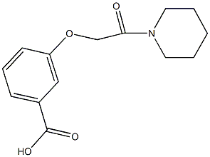 3-[2-oxo-2-(piperidin-1-yl)ethoxy]benzoic acid CAS#: 872196-57-1