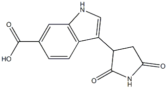 3-(2,5-dioxo-pyrrolidin-3-yl)-1H-indole-6-carboxylic acid CAS#: 885320-57-0