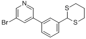 3-(3-(1,3-DITHIAN-2-YL)PHENYL)-5-BROMOPYRIDINE CAS#: 850349-92-7