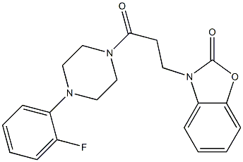 3-(3-(4-(2-fluorophenyl)piperazin-1-yl)-3-oxopropyl)benzo[d]oxazol-2(3H)-one CAS#: 851988-78-8