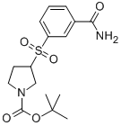 3-(3-CARBAMOYL-BENZENESULFONYL)-PYRROLIDINE-1-CARBOXYLIC ACID TERT-BUTYL ESTER CAS#: 887587-83-9